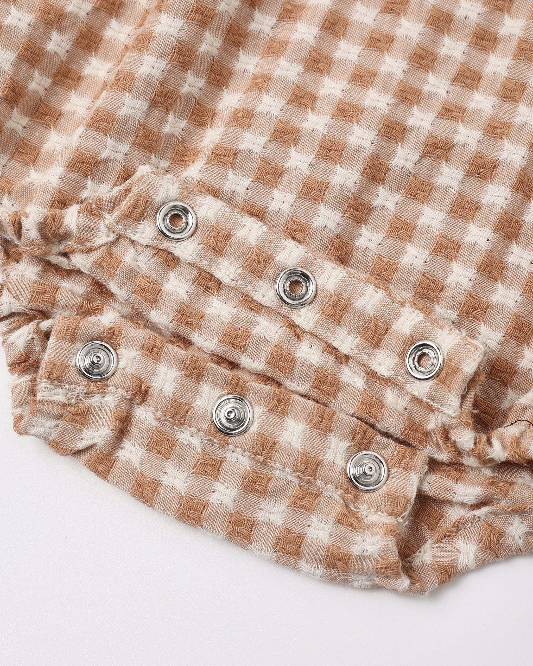 Fawn Gingham Colette Romper