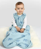 Organic Cotton Adjustable Sleep Bag - Elephants