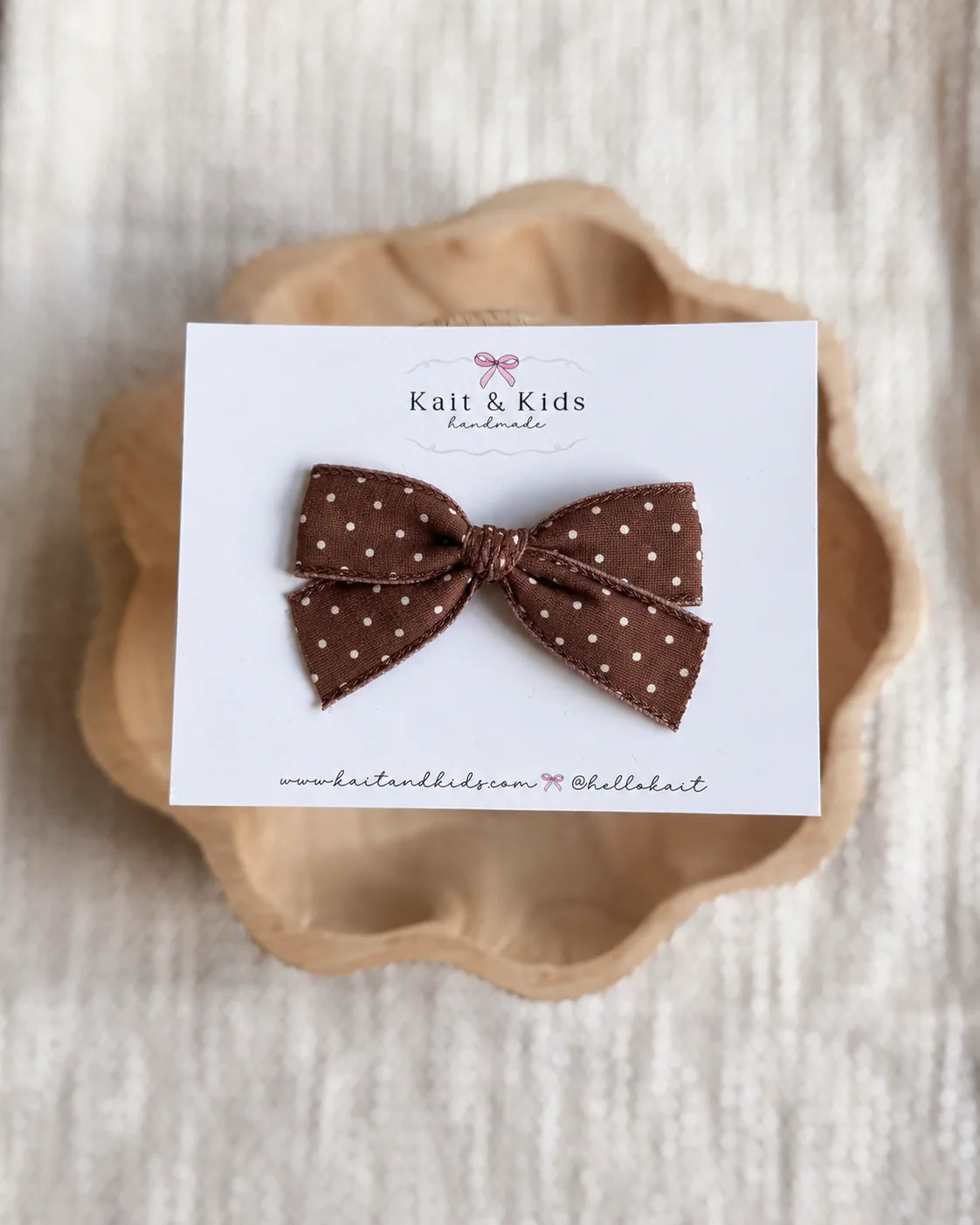 Espresso Bow Headband