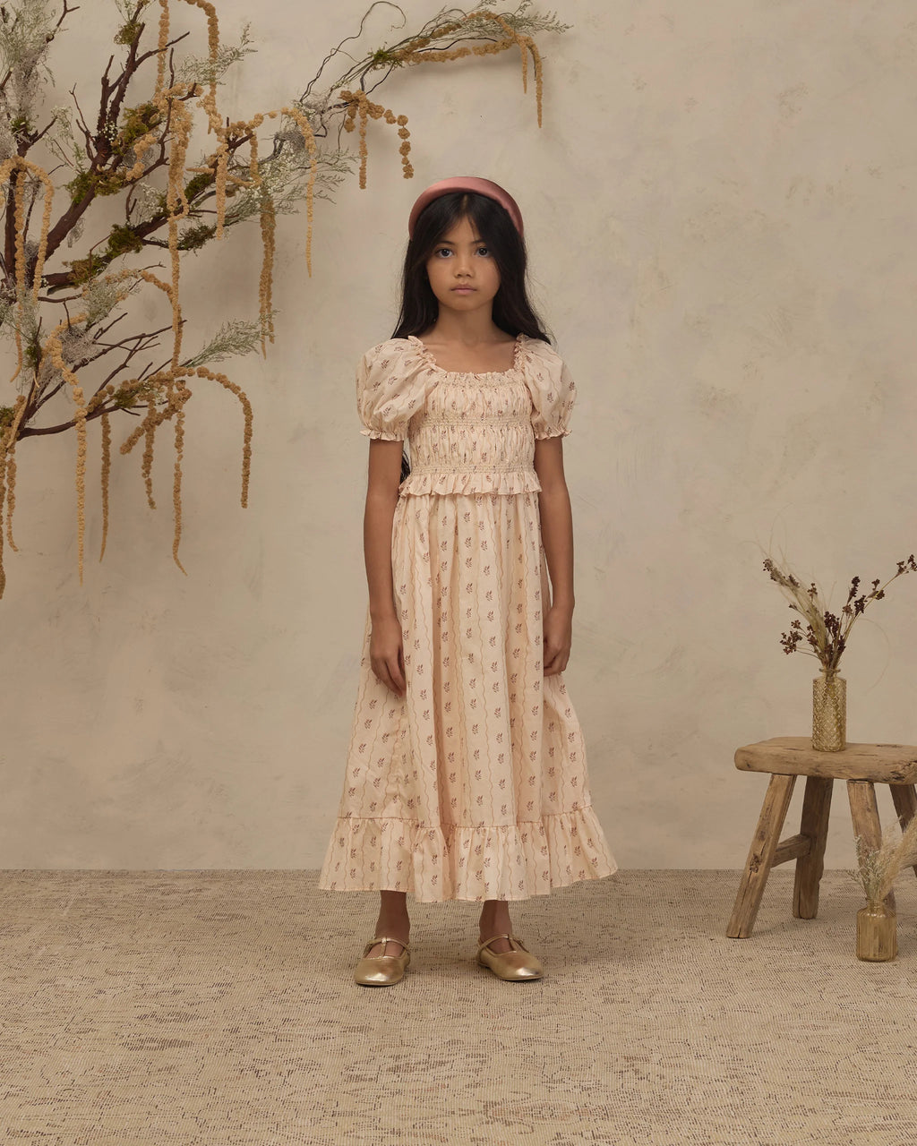 Floral Stripe Maggie Dress