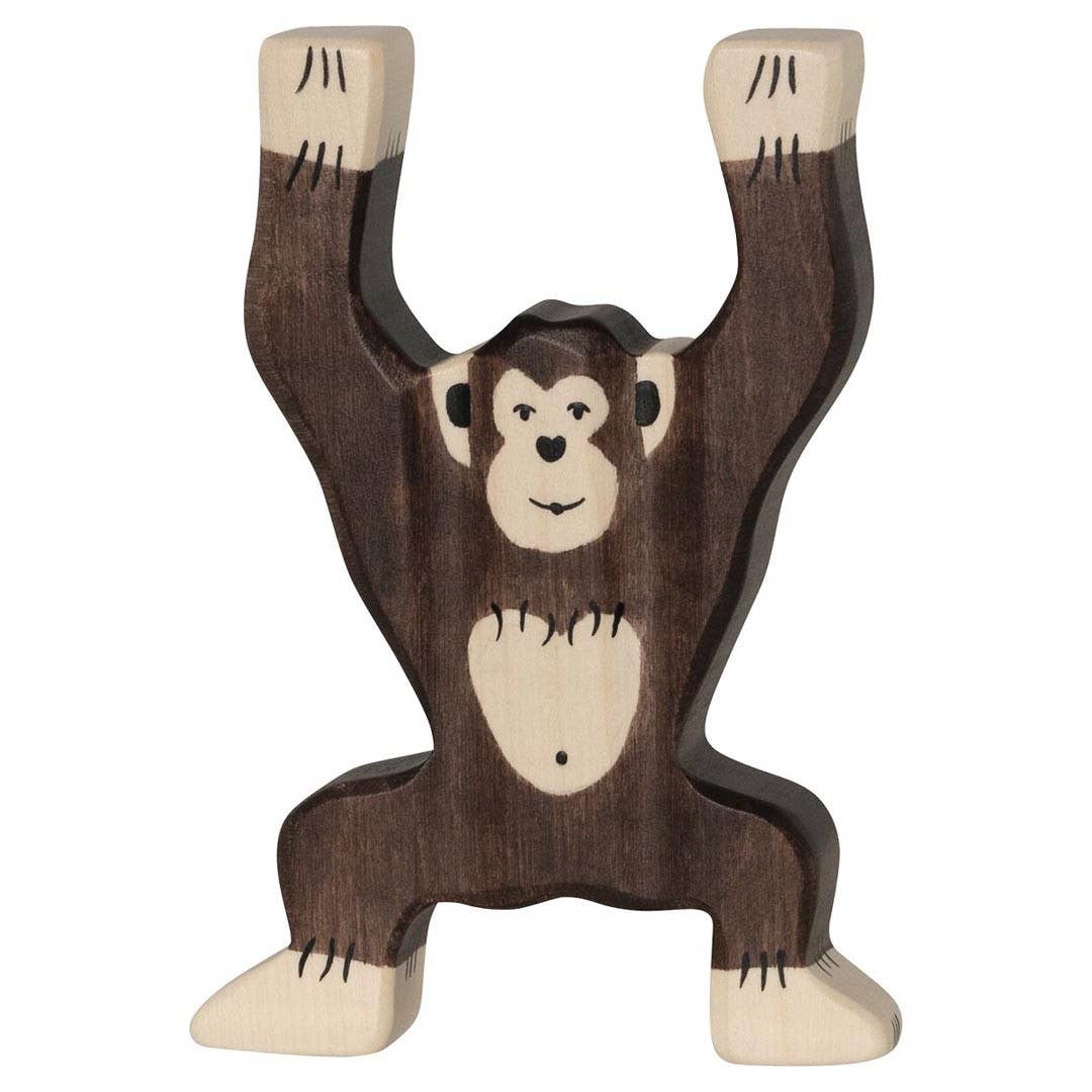 Wooden Standing Chimpanzee