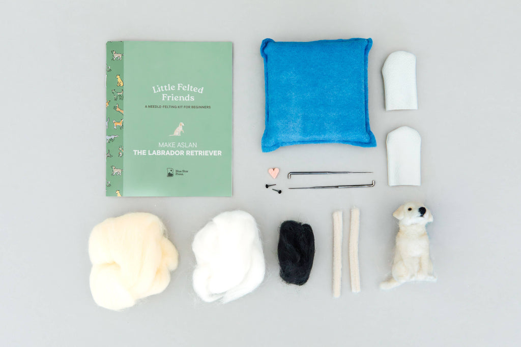 Little Felted Friends: Labrador Retriever Needle-Felting Kit