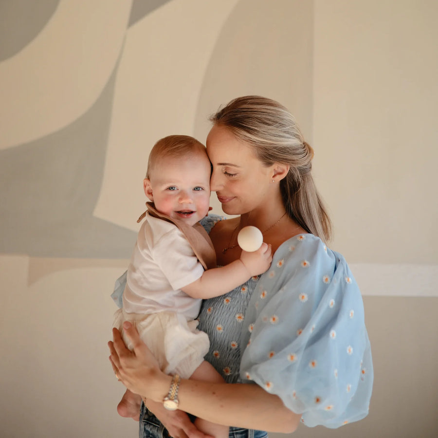 Silicone Baby Rattle - Blush