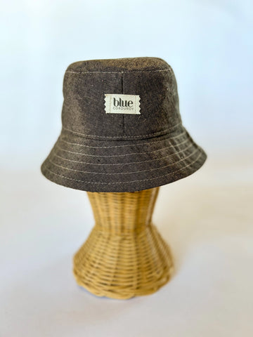 Espresso Linen Bucket Hat