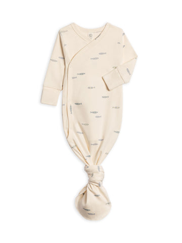 Fish Organic Cotton Kimono Gown