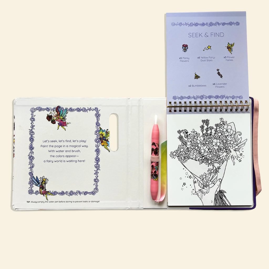 Watercolor with Me: Flower Fairies (A Reusable Coloring Book)