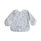 Long Sleeve Bib - Blue Flowers