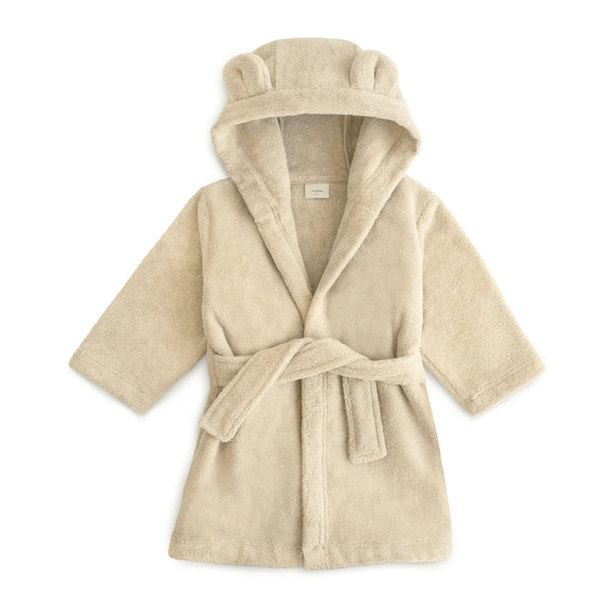 Organic Bear Robe - Fog