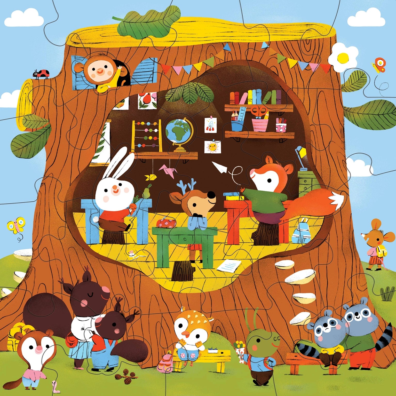 Forest School Floor Puzzle - 25 Pieces