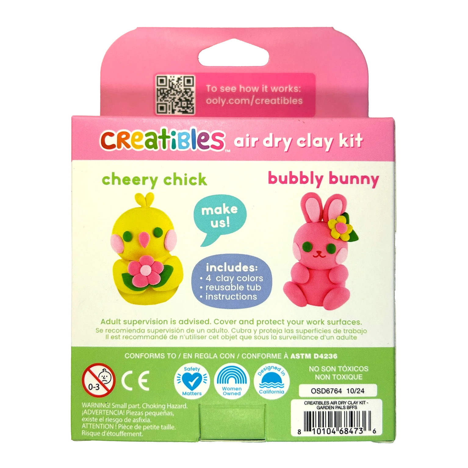 Creatibles D.I.Y. Air-Dry Clay Kit: Garden Pals