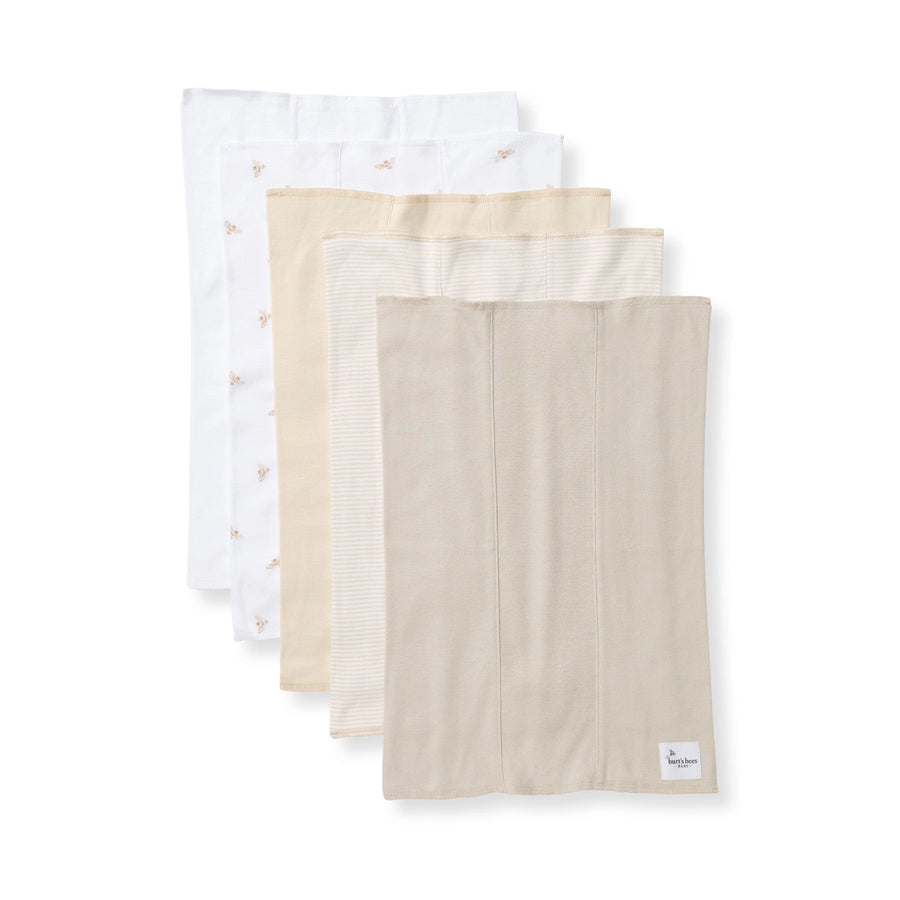Organic Cotton Burp Cloths - Golden Bee