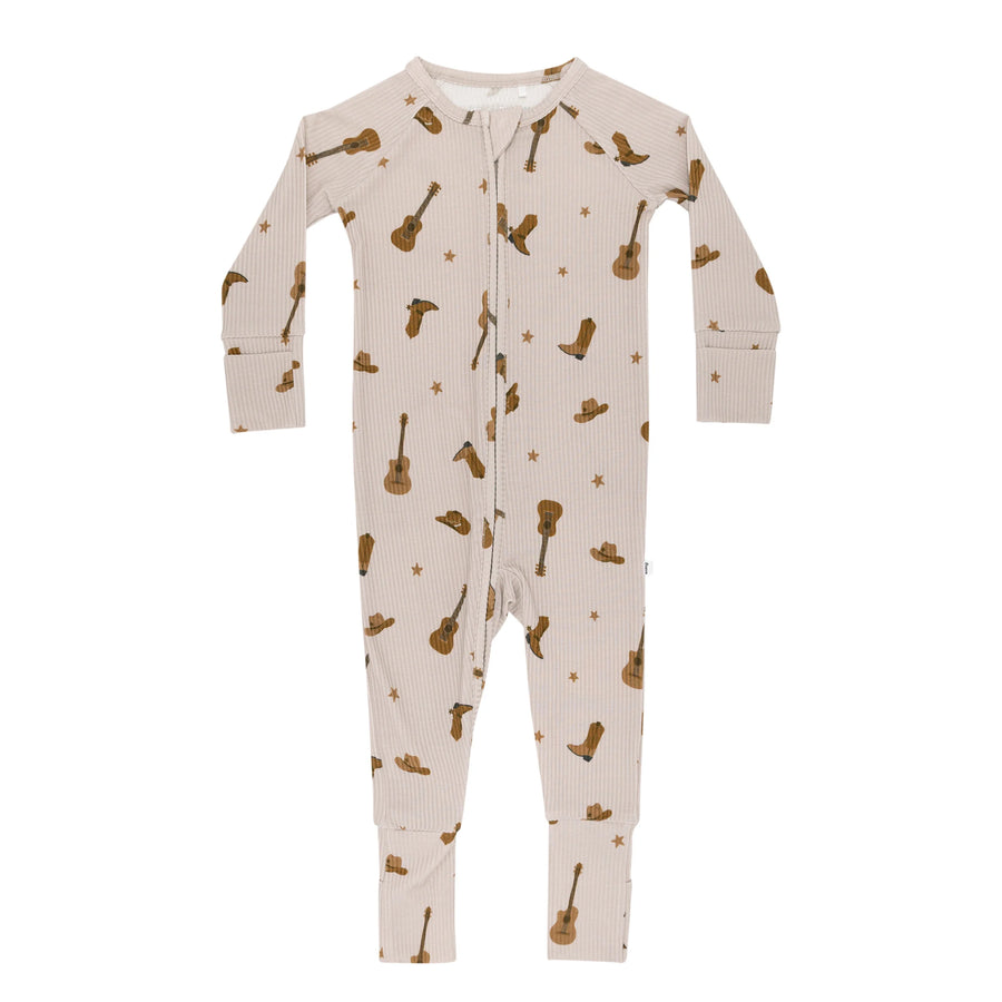 Gone Country Ribbed Zip Romper