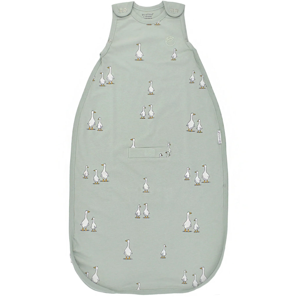 Organic Cotton Adjustable Sleep Bag - Goose