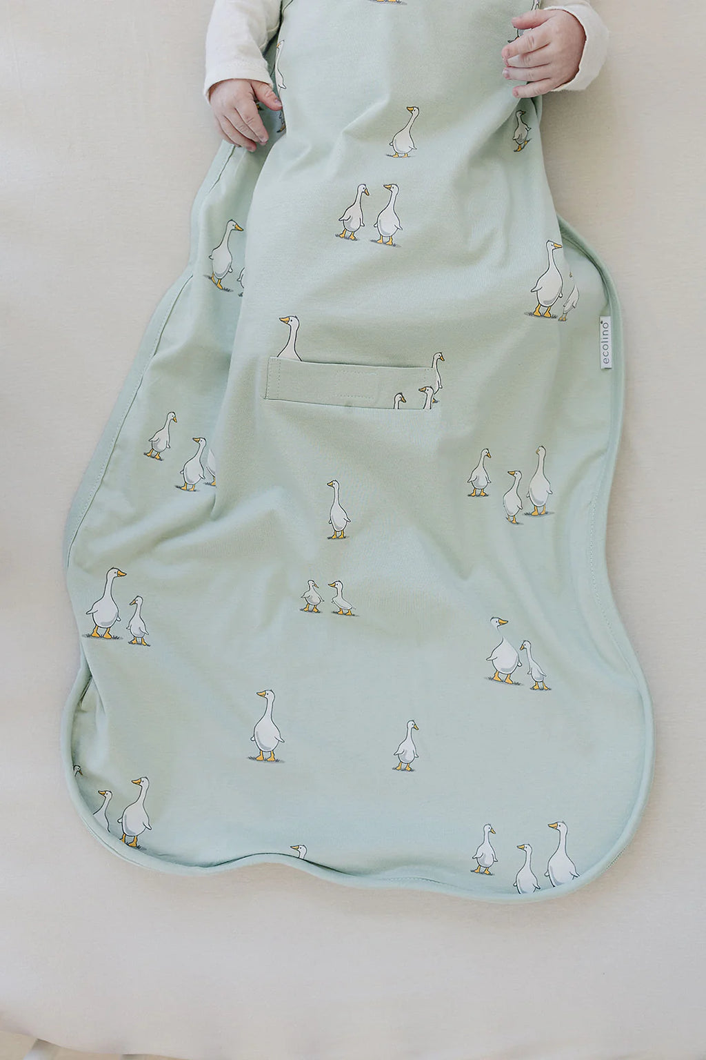 Organic Cotton Adjustable Sleep Bag - Goose
