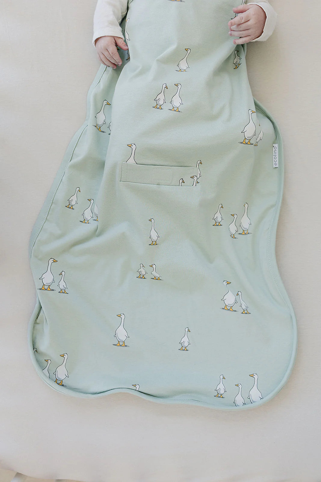 Organic Cotton Adjustable Sleep Bag - Goose