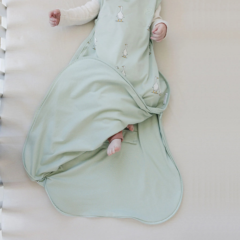 Organic Cotton Adjustable Sleep Bag - Goose