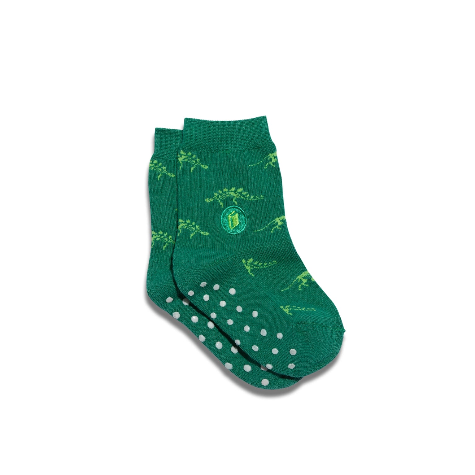 Socks That Give Books - Green Dinosaurs