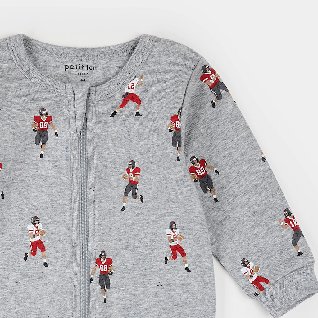 Gridiron Gang Zipper Footie