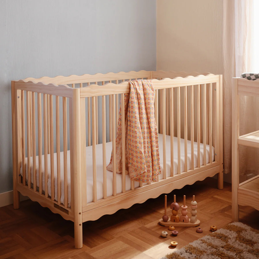 Organic Cotton Muslin Swaddle - Happy Flowers Check