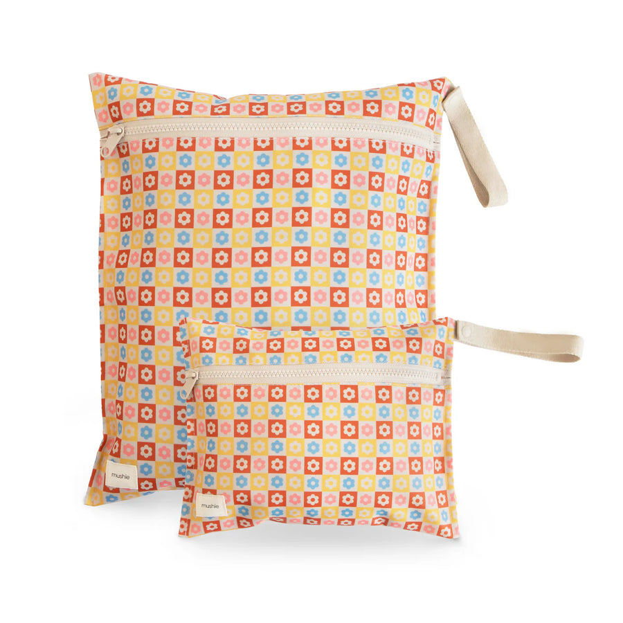 Happy Flowers Water Resistant Wet Bag (2 pack)
