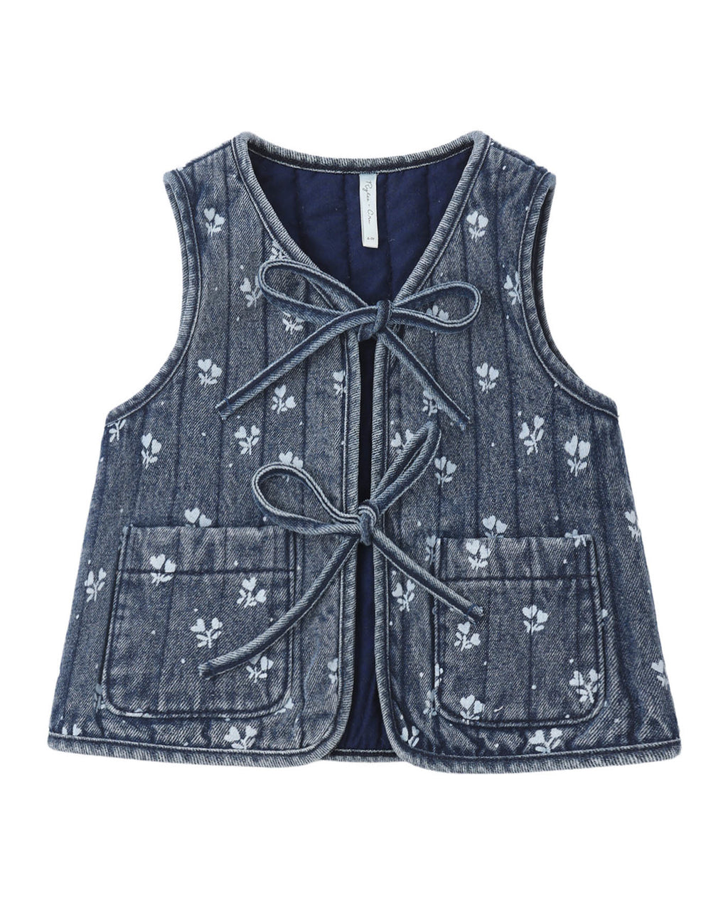 Heart Ditsy Denim Vest