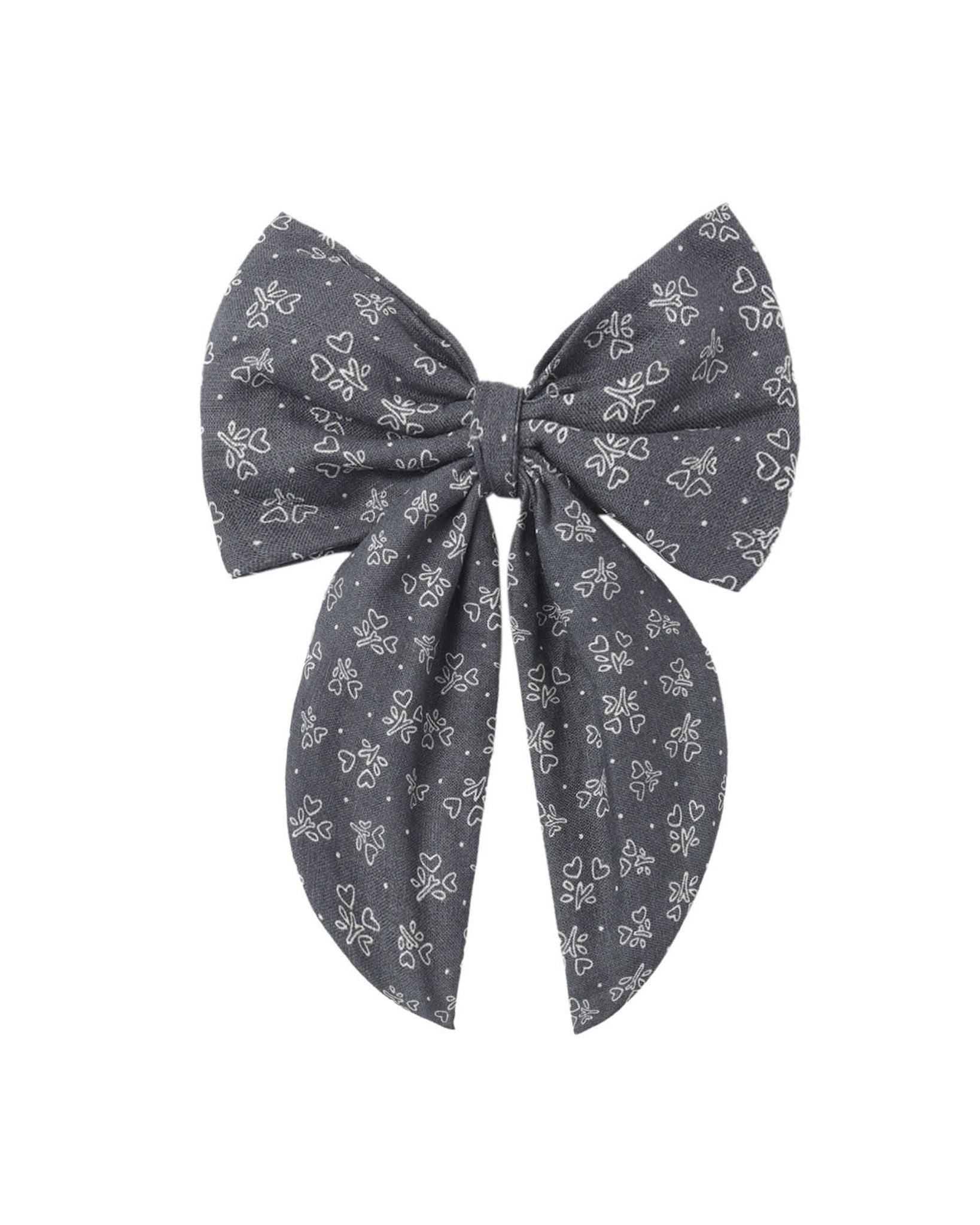 Heart Ditsy Oversized Bow