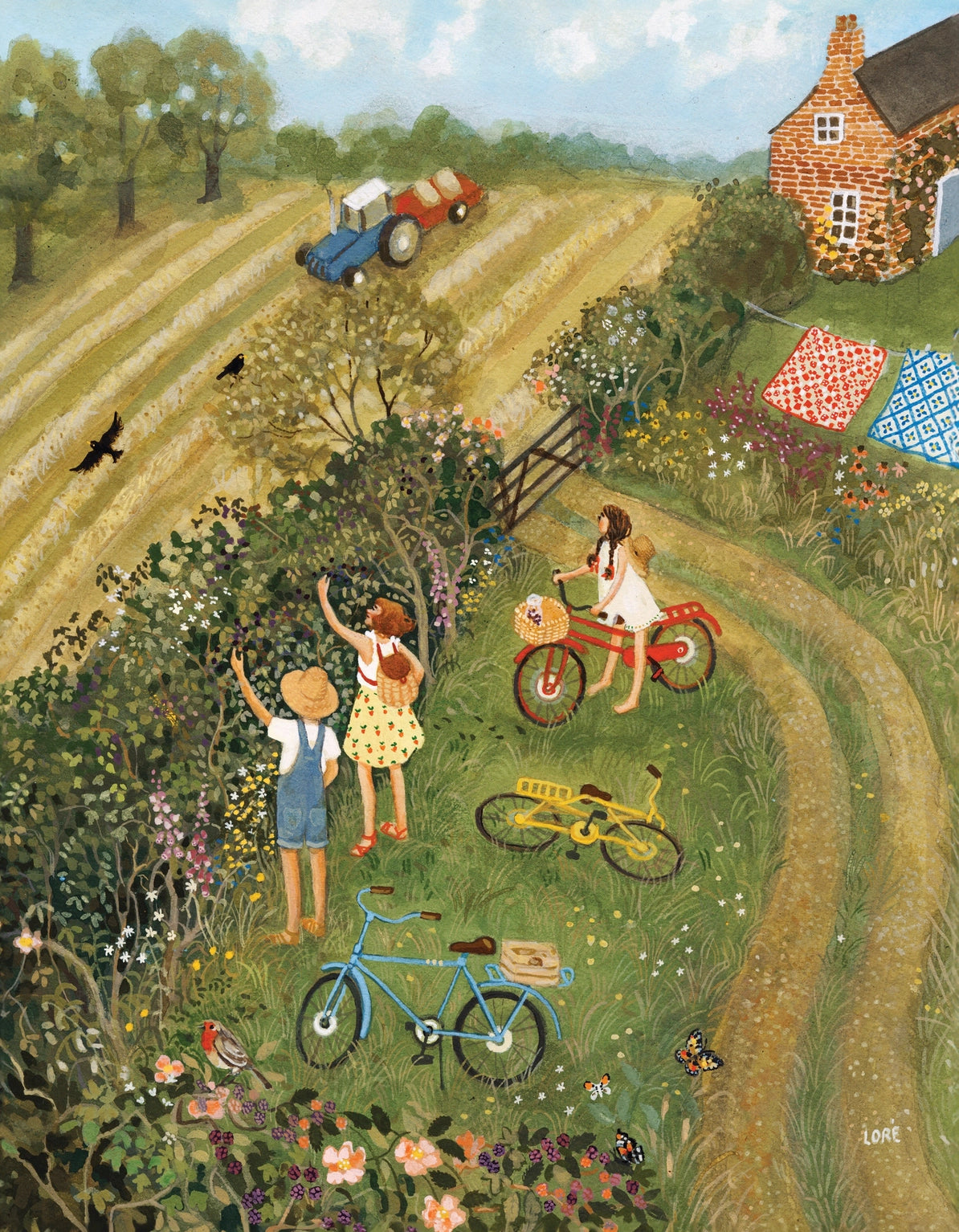 Along the Hedgerow Loré Pemberton Puzzle (100 pieces)