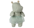 Small Soft Mint Hippo with Skirt