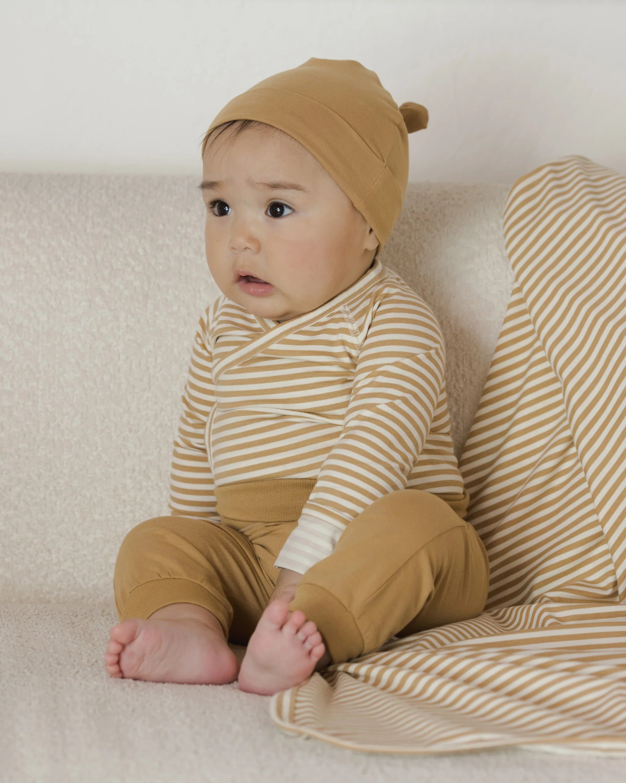 Honey Stripe Side Snap Bodysuit