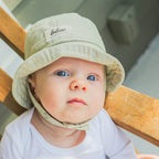 Beige Linen Bucket Hat