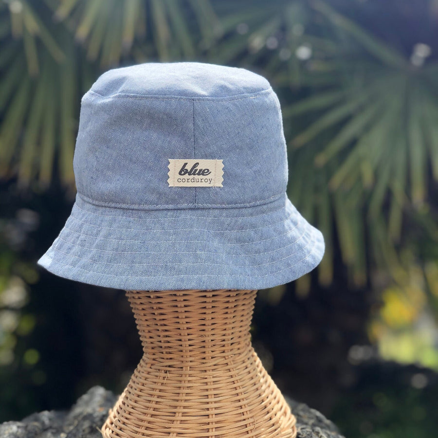 Blue Linen Bucket Hat