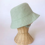 Mint Green Linen Bucket Hat