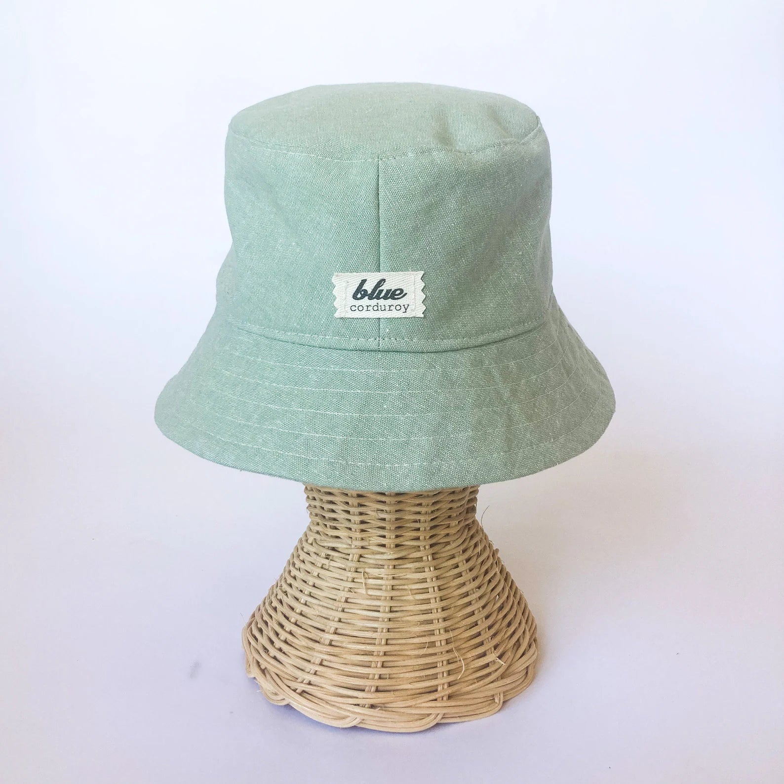 Mint Green Linen Bucket Hat