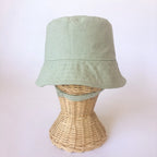 Mint Green Linen Bucket Hat