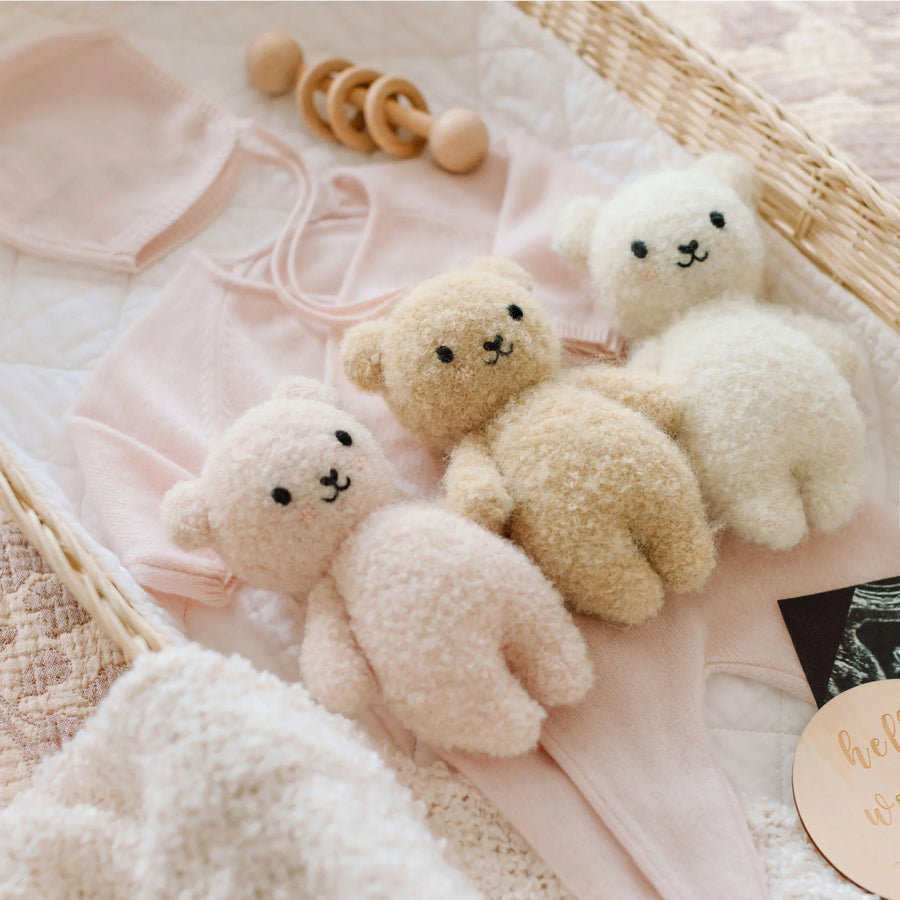 Ivory Baby Bouclé Bear