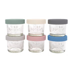 4oz Glass Jars & Lids - Set of 6