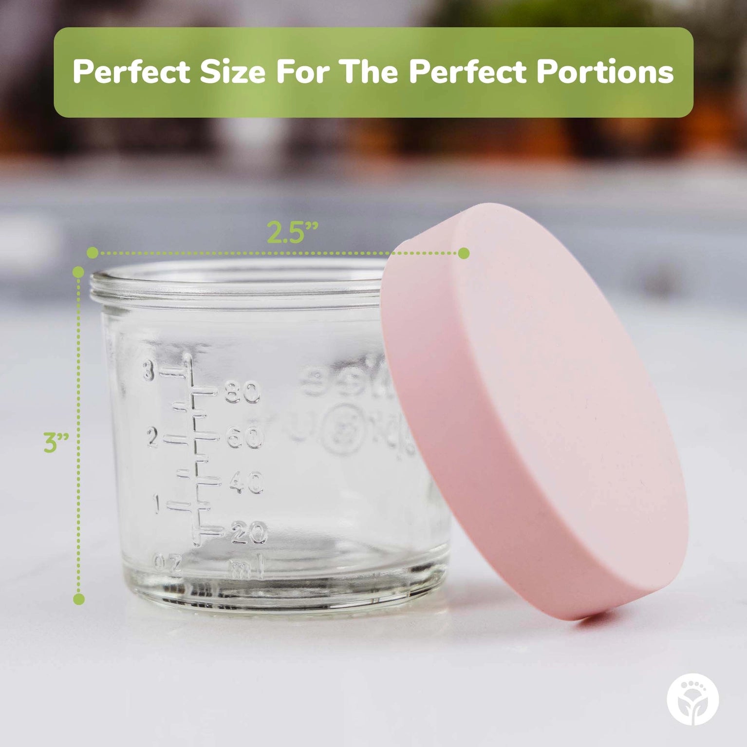 4oz Glass Jars & Lids - Set of 6
