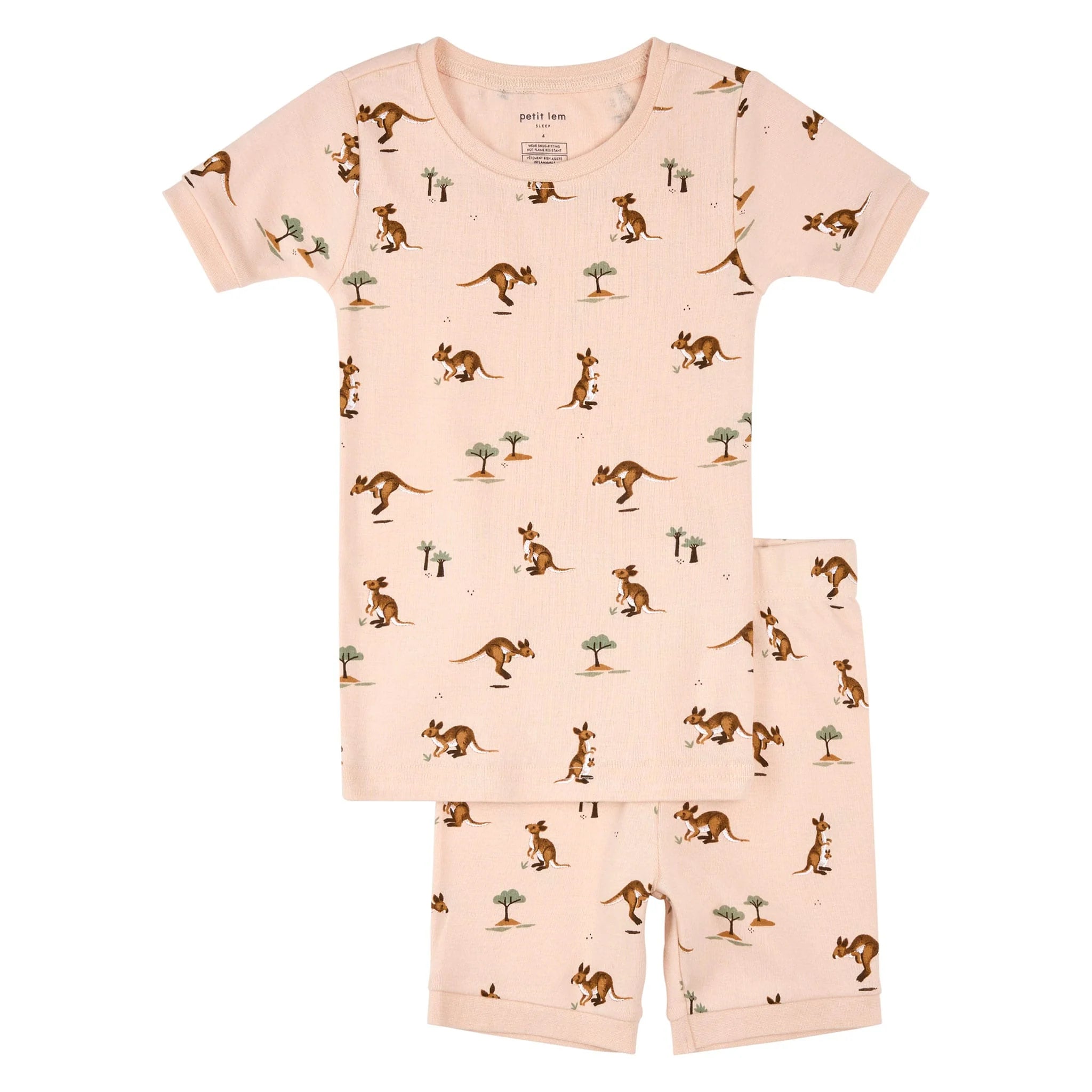 Kangaroos Short Sleeve Pajama Set
