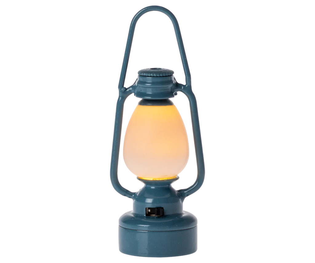 Blue Vintage Mouse Lantern