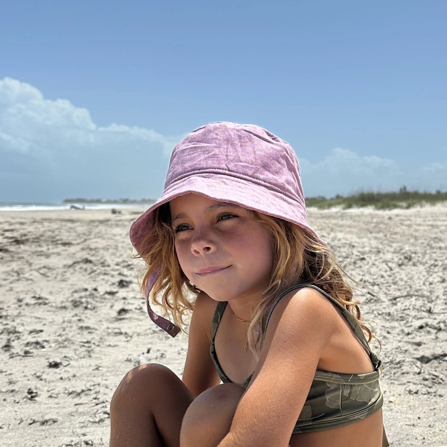 Lavender Linen Bucket Hat
