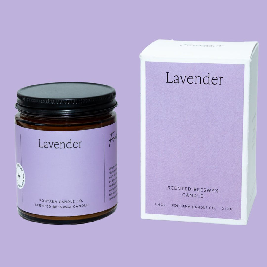 Lavender Essential Oil Beeswax Jar Candle