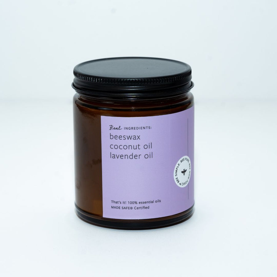 Lavender Essential Oil Beeswax Jar Candle