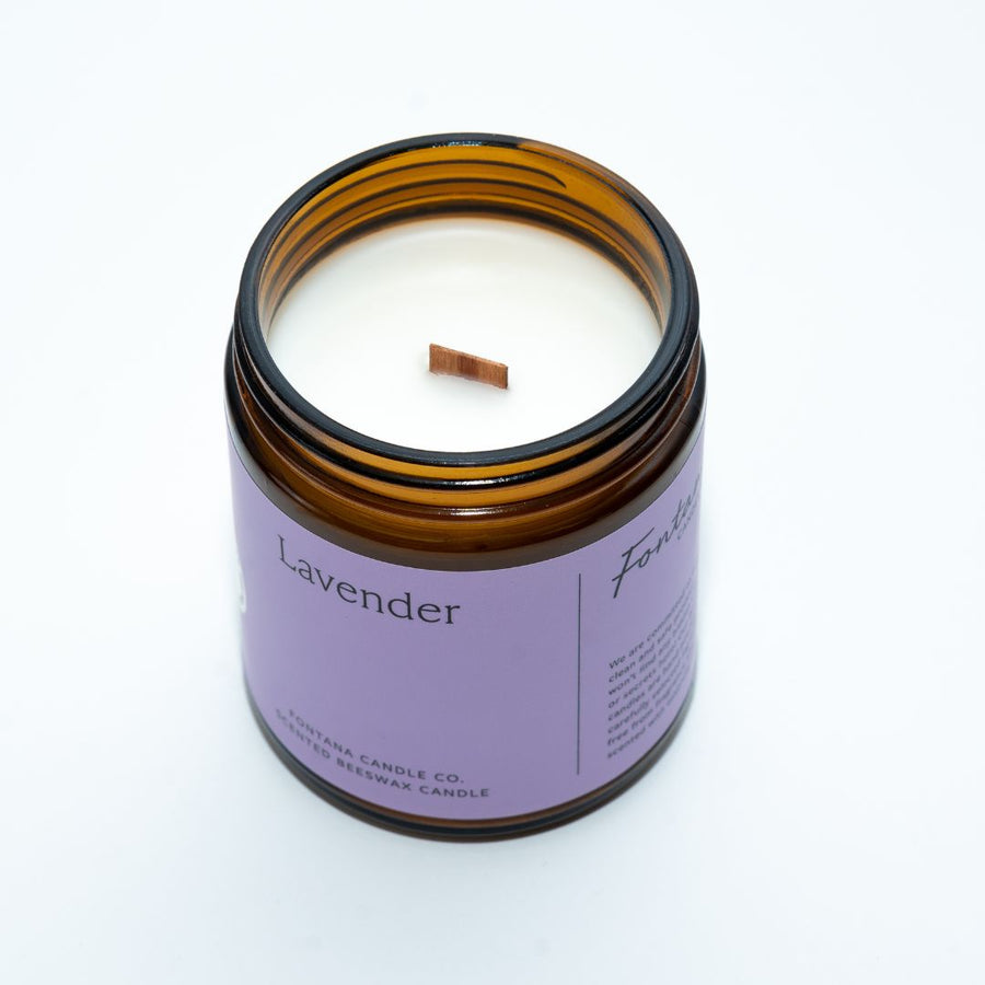 Lavender Essential Oil Beeswax Jar Candle