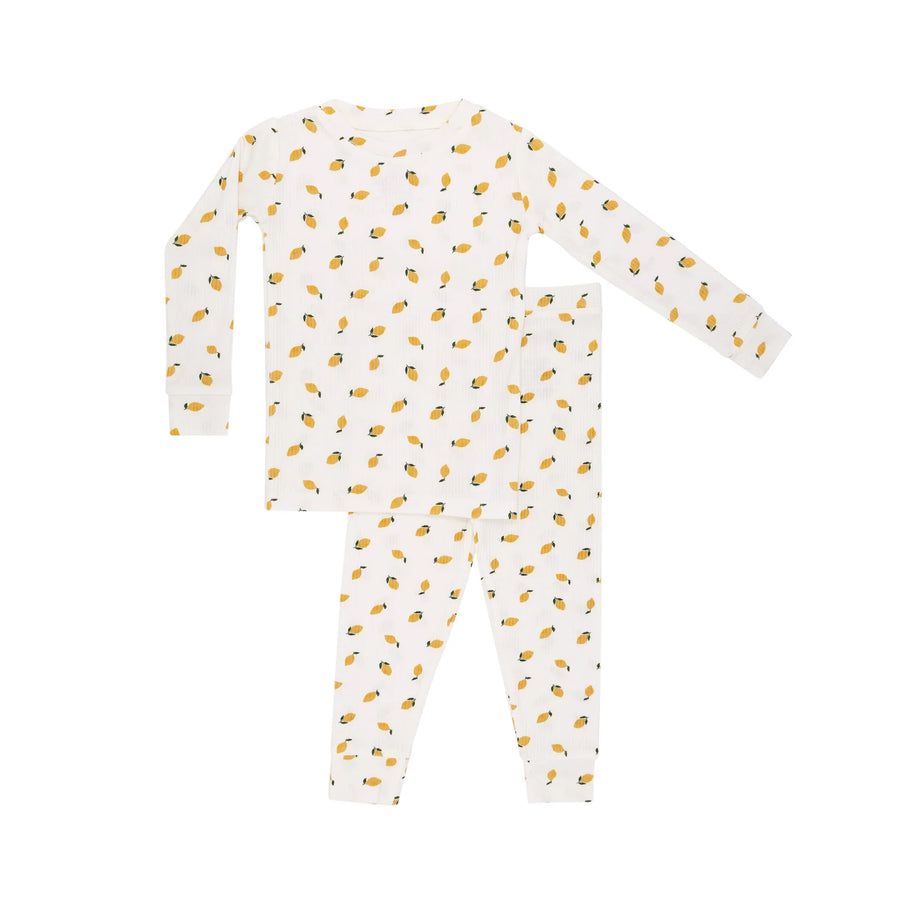 Lemons Ribbed Two-Piece Set