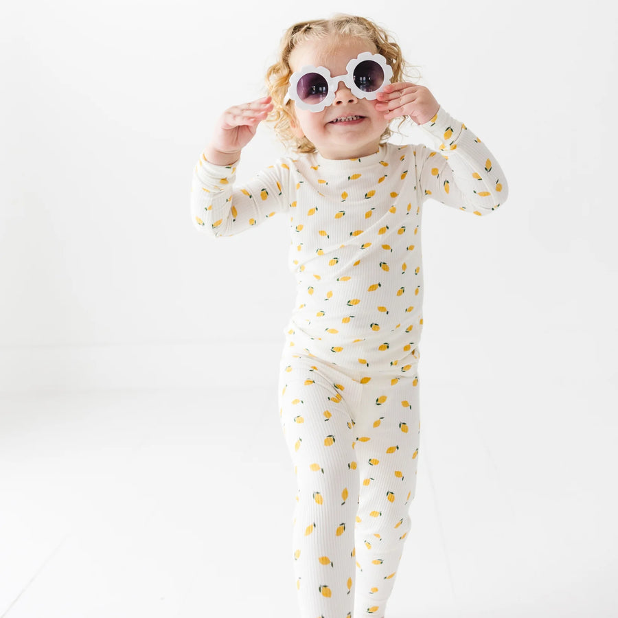 Lemons Ribbed Two-Piece Set