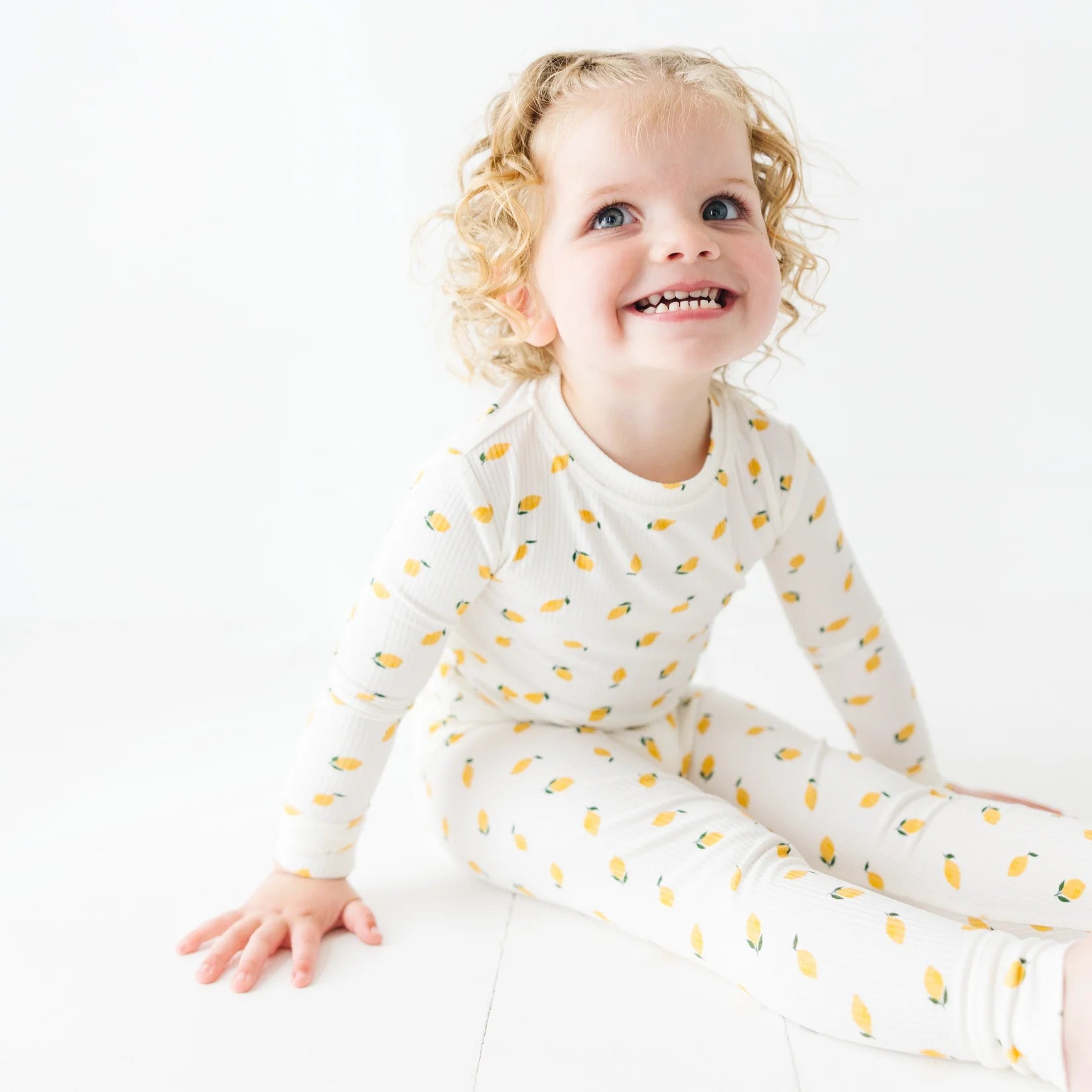 Lemons Ribbed Two-Piece Set