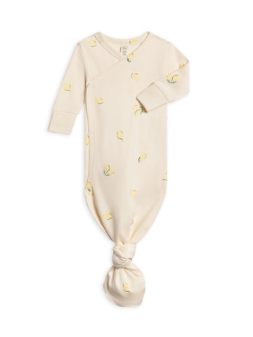 Lemon Organic Cotton Kimono Gown