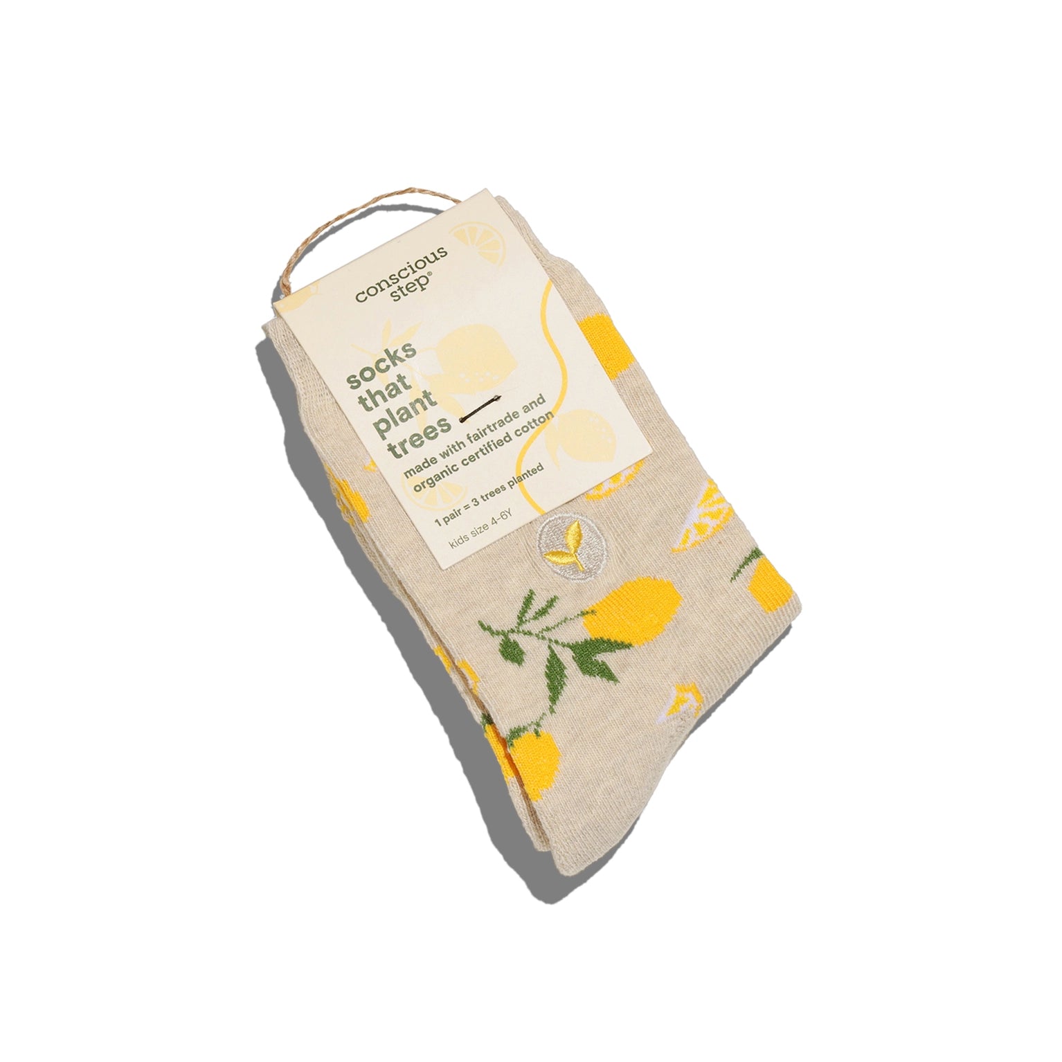 Socks That Plant Trees - Beige Lemons