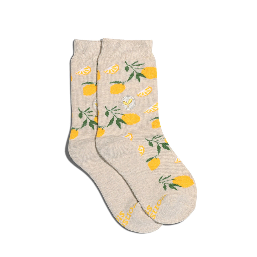 Socks That Plant Trees - Beige Lemons