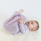 Merino Wool Baby Gown - Lilac